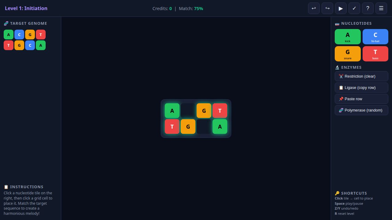 Genome Groove Music Puzzle - in-game thumbnail