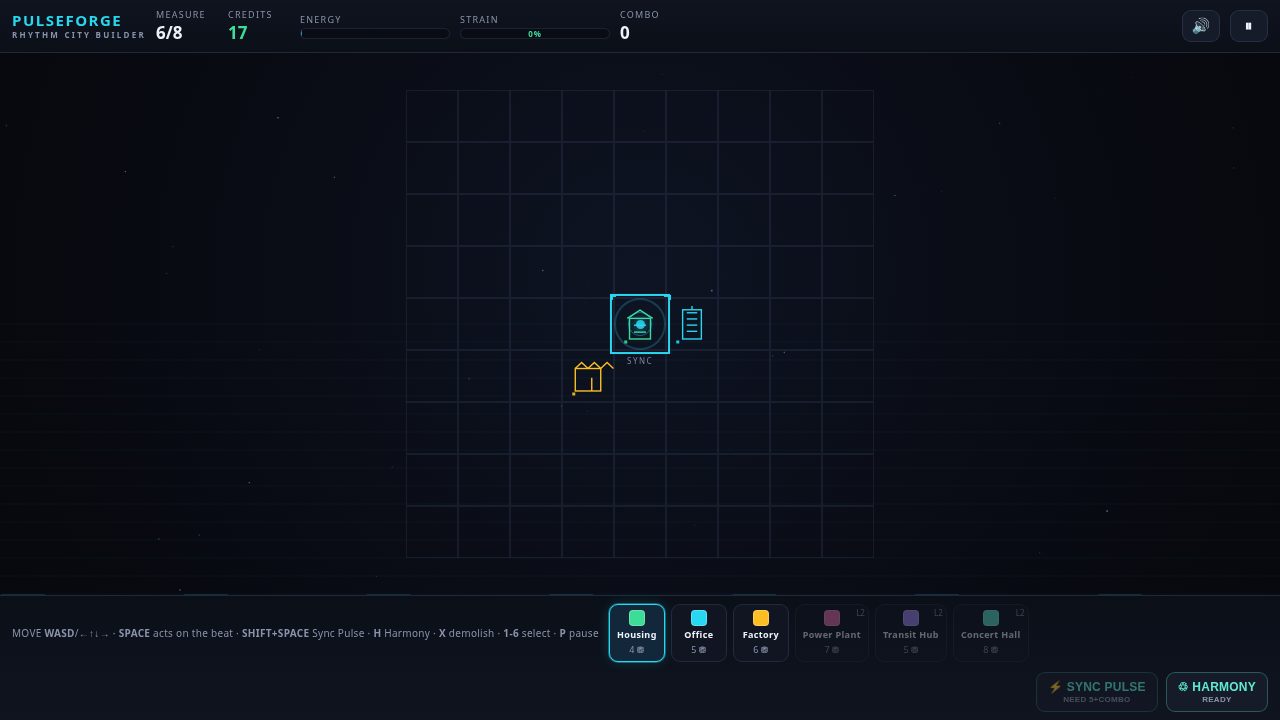 Pulseforge Rhythm City - in-game thumbnail