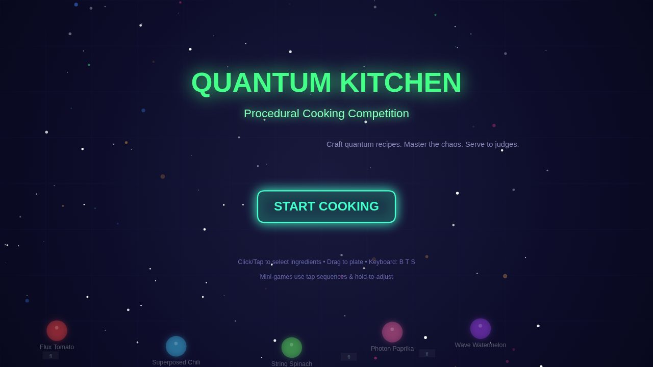 Quantum Kitchen Competition - in-game thumbnail